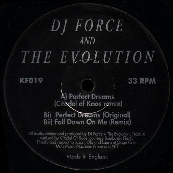 DJ Force And The Evolution* : Perfect Dreams (Remix) (12")