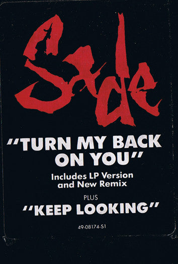 Sade : Turn My Back On You (12")