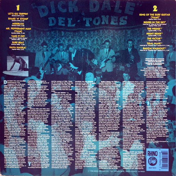 Dick Dale & The Del-Tones* : King Of The Surf Guitar - The Best Of Dick Dale & The Del-Tones (LP, Comp)
