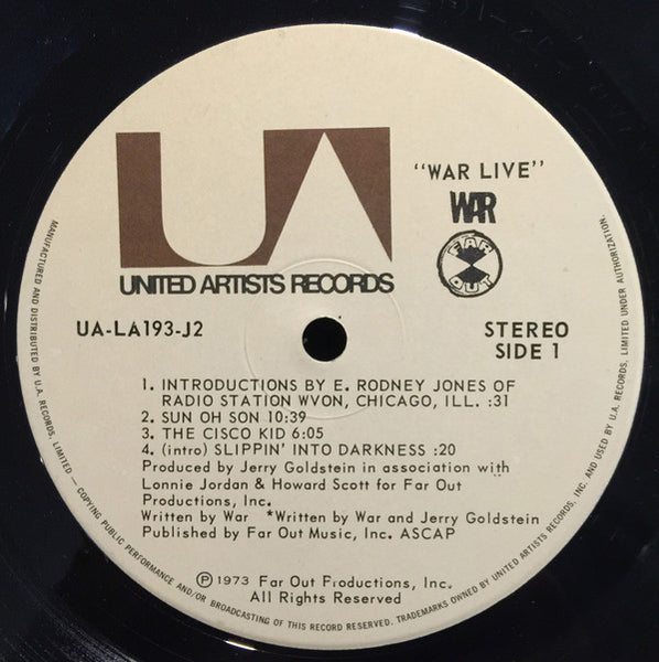War : War Live (2xLP, Album, Gat)
