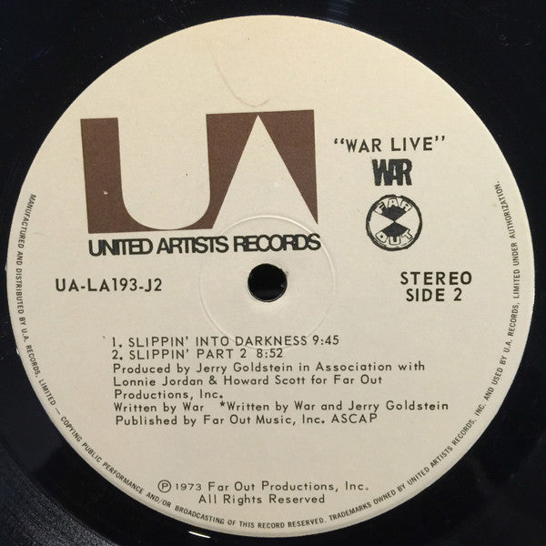 War : War Live (2xLP, Album, Gat)