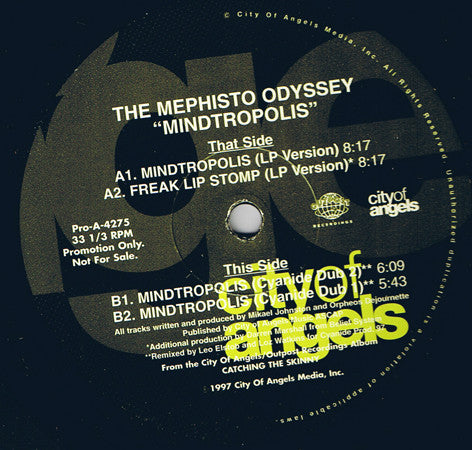 Mephisto Odyssey : Mindtropolis / Freak Lip Stomp (12", Promo)