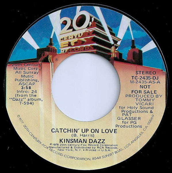 Kinsman Dazz : Catchin' Up On Love (7", Single, Mono, Promo)