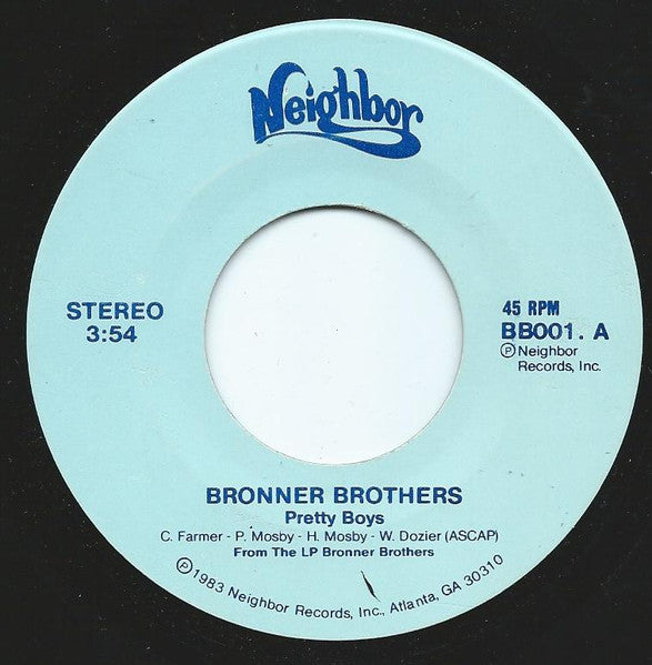 Bronner Brothers : Pretty Boys (7", Single, Lig)