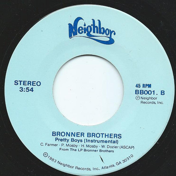 Bronner Brothers : Pretty Boys (7", Single, Lig)