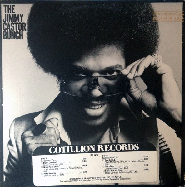 The Jimmy Castor Bunch : The Jimmy Castor Bunch (LP, Album, SRC)