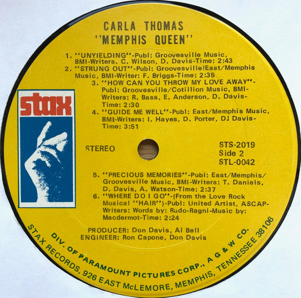 Carla Thomas : Memphis Queen (LP, Album, Ter)