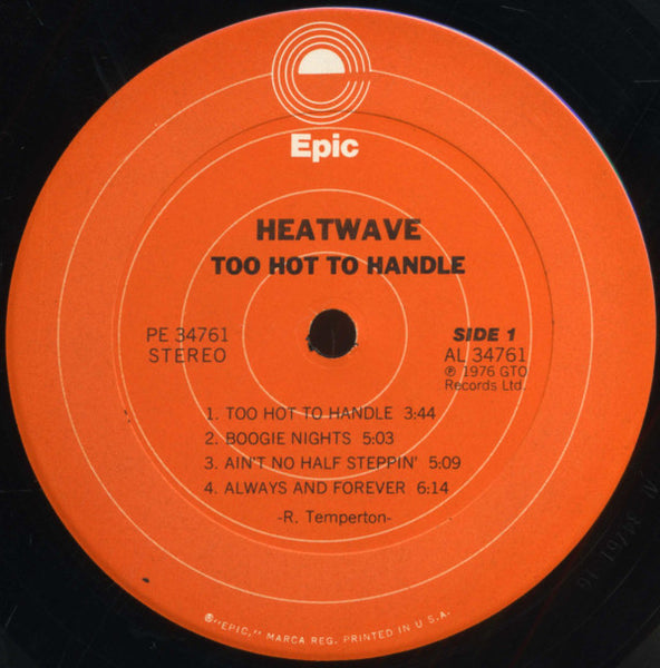 Heatwave : Too Hot To Handle (LP, Album, Ter)
