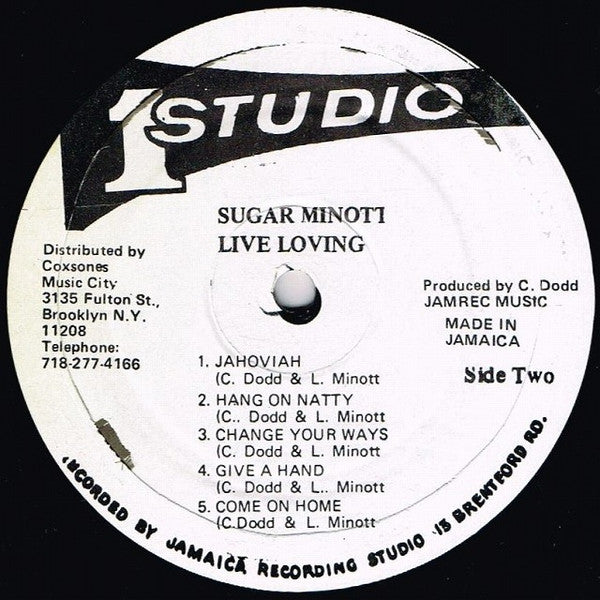 Sugar Minott : Live Loving  (LP, Album, RP)