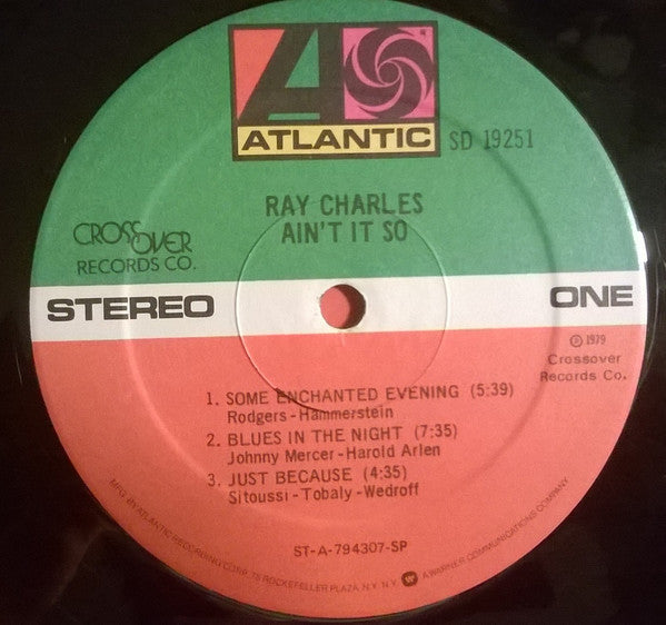 Ray Charles : Ain't It So (LP, Album, Spe)