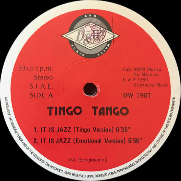 Tingo Tango : It's Jazz (12")