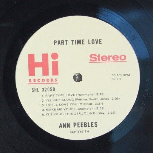 Ann Peebles : Part Time Love (LP, Album, TH )