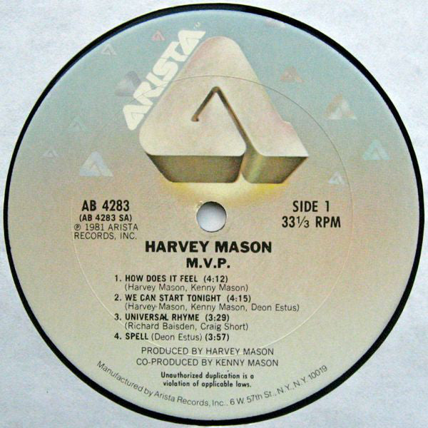 Harvey Mason : M.V.P. (LP, Album, San)