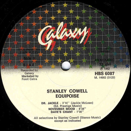 Stanley Cowell : Equipoise (LP)