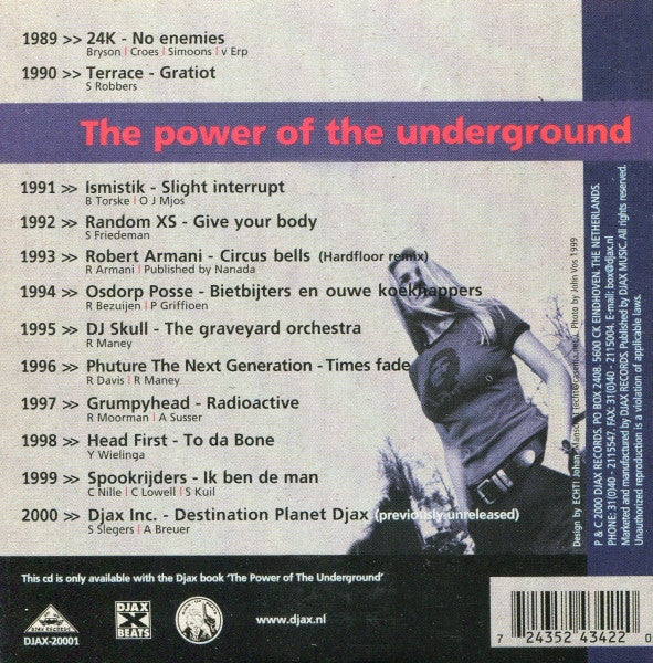 Various : The Power Of The Underground - 1989-1999 (CD, Comp, Ltd, Boo)