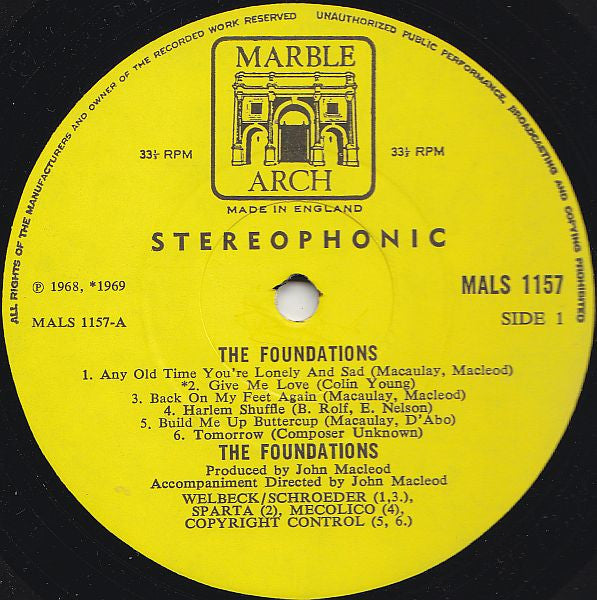 The Foundations : The Foundations (LP, Comp)