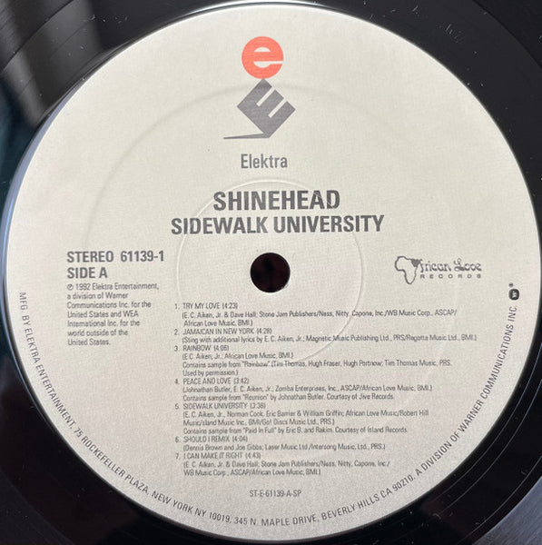Shinehead : Sidewalk University (LP, Album)