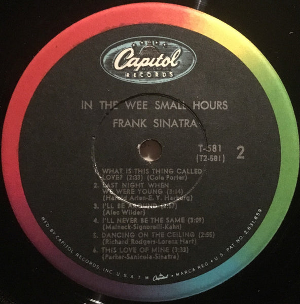 Frank Sinatra : In The Wee Small Hours (LP, Album, Mono, RE)