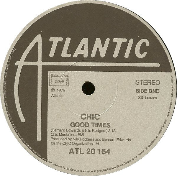 Chic : Good Times (12")