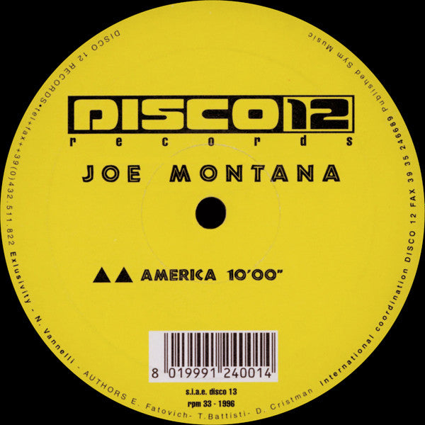 Joe Montana : Black Flava Theme (12")