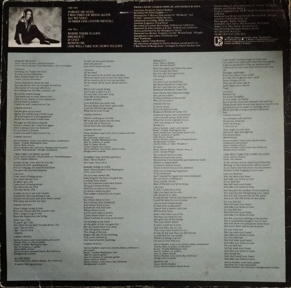 Patrice Rushen : Straight From The Heart (LP, Album)