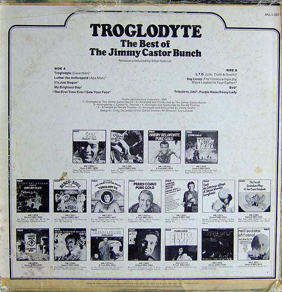 The Jimmy Castor Bunch : Troglodyte: The Best Of The Jimmy Castor Bunch (LP, Comp)