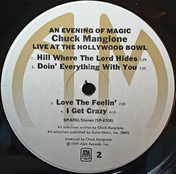 Chuck Mangione : Live At The Hollywood Bowl (An Evening Of Magic) (2xLP, Album, Gat)