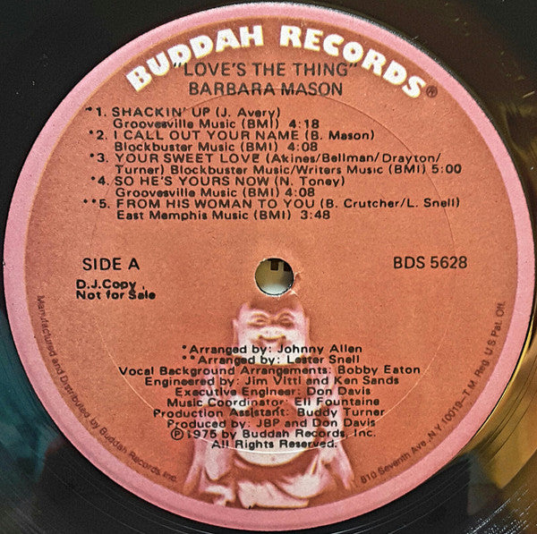 "Lady Love" Barbara Mason* : Love's The Thing (LP, Album, Promo, Son)
