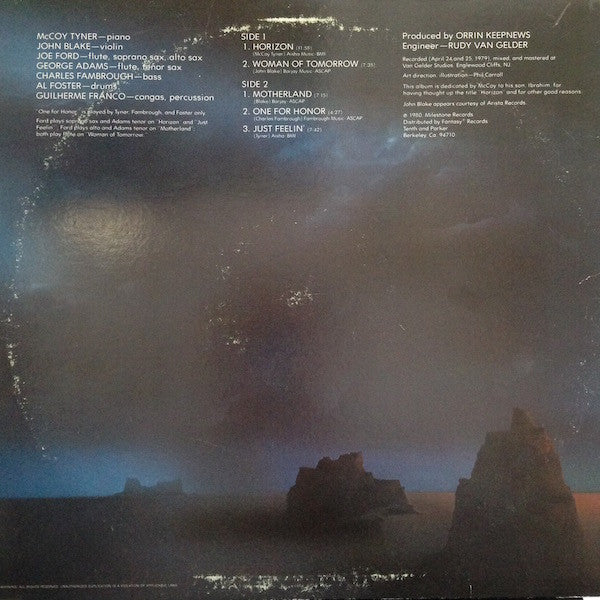 McCoy Tyner : Horizon (LP, Album, Club, San)