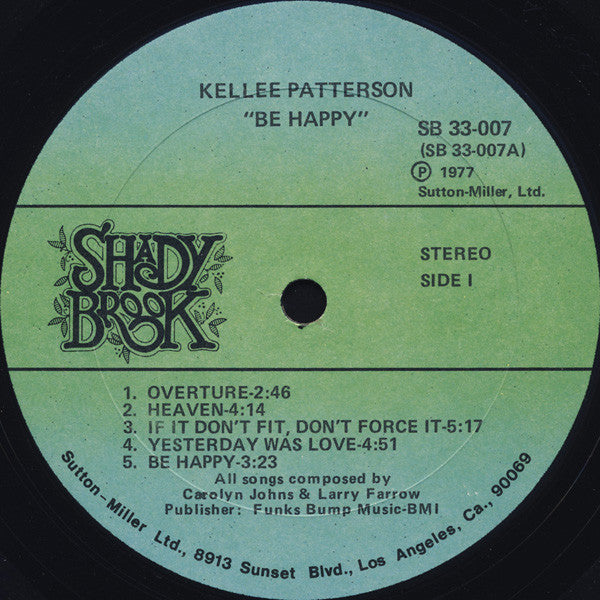 Kellee Patterson : Be Happy (LP, Album)