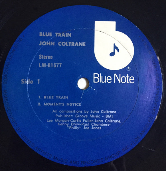 John Coltrane : Blue Train (LP, Album, RE)