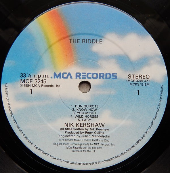 Nik Kershaw : The Riddle (LP, Album)