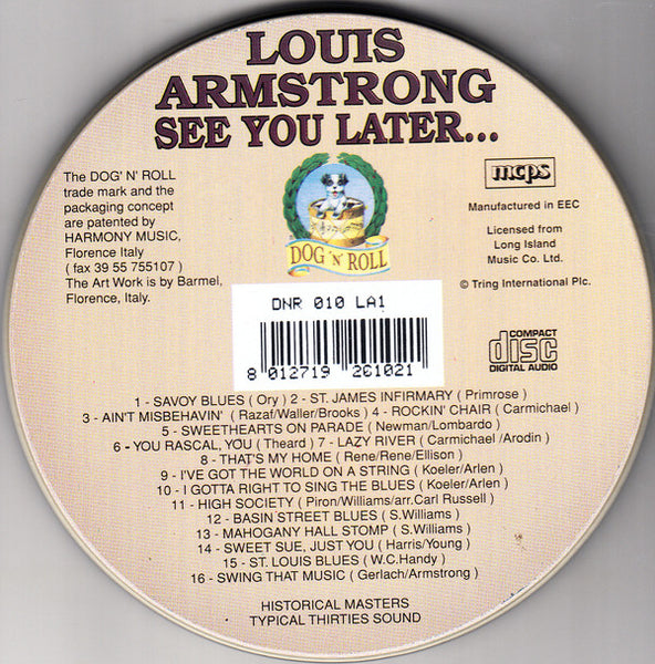 Louis Armstrong : See You Later... (CD, Comp, Ltd, RE, Met)