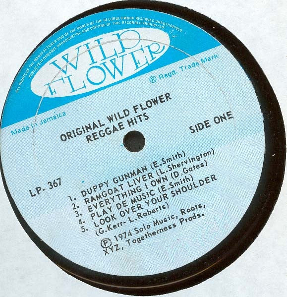 Various : Original Wild Flower Reggae Hits (LP, Comp)
