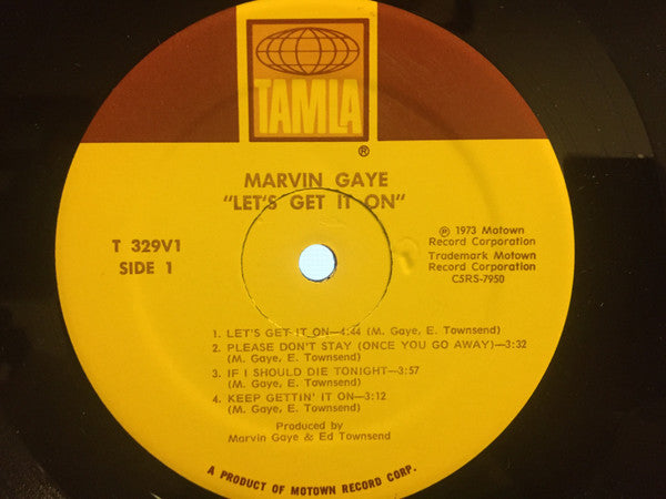 Marvin Gaye : Let's Get It On (LP, Album, Gat)