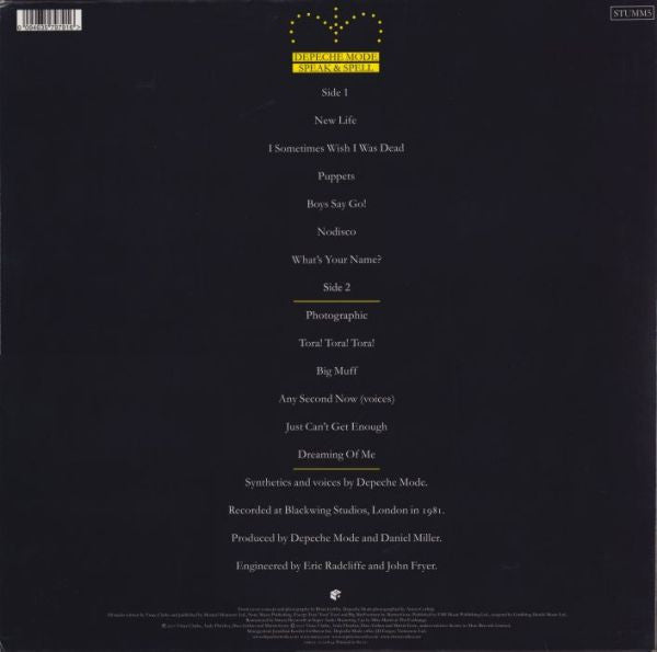 Depeche Mode : Speak & Spell (LP, Album, Ltd, RE, RM, Gat)