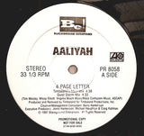 Aaliyah : 4 Page Letter (12", Promo)