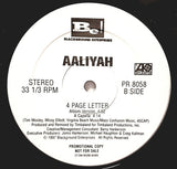 Aaliyah : 4 Page Letter (12", Promo)