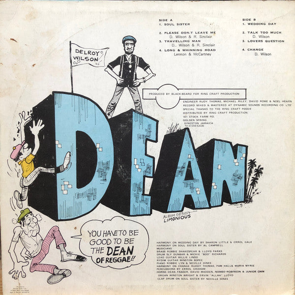 Delroy Wilson : The Dean Of Reggae (LP, Album)