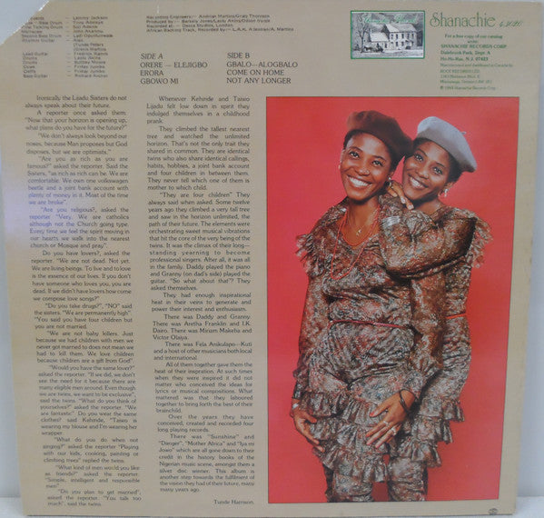 Lijadu Sisters : Double Trouble (LP, Album, RE)