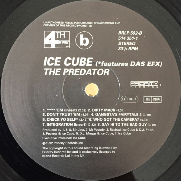 Ice Cube : The Predator (LP, Album)