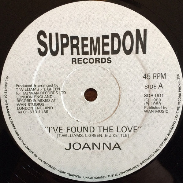 Joanna (32) / Sandra Escoffery / Learoy Green : I've Found The Love / Keep Love New (12", Single)