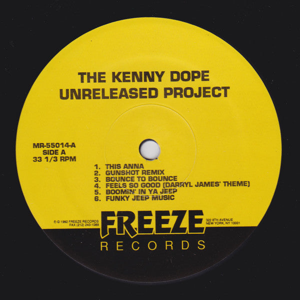 Kenny "Dope" Gonzalez : The Unreleased Project (LP, Album)