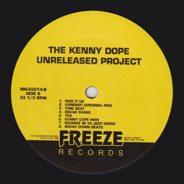 Kenny "Dope" Gonzalez : The Unreleased Project (LP, Album)