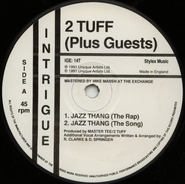 2 Tuff : Jazz Thang (12")