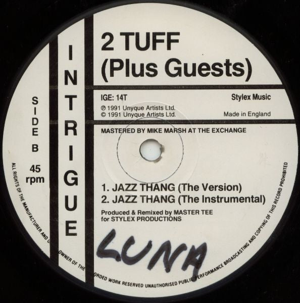 2 Tuff : Jazz Thang (12")