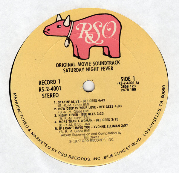 Various : Saturday Night Fever (The Original Movie Sound Track) (2xLP, Album, Comp, RE, Pit)