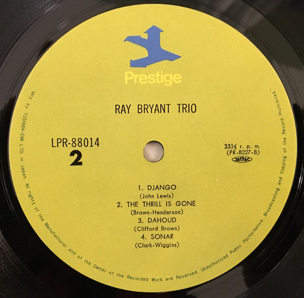 Ray Bryant Trio : Piano Piano Piano Piano... (LP, Album, Mono, RE)