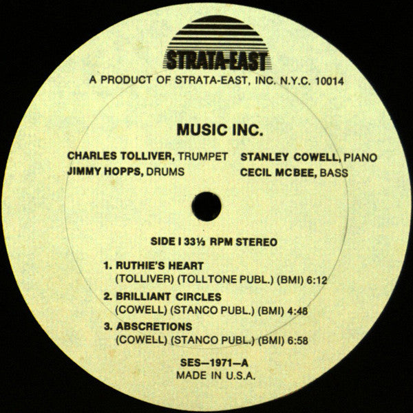 Music Inc : Music Inc. (LP, Album)
