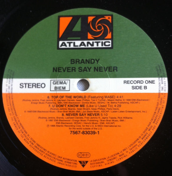 Brandy (2) : Never Say Never (2xLP, Album)